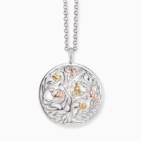Engelsrufer Kette ERN-TREE-TRICO Lebensbaum Sterling Silber Tricolor