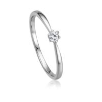 Verlobungsring, 585 Weißgold, Gelbgold oder Rosegold, Brillant 0,04ct - 0,17ct WSI – Bild 5