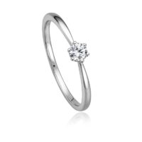 Verlobungsring, 585 Weißgold, Gelbgold oder Rosegold, Brillant 0,04ct - 0,17ct WSI – Bild 8