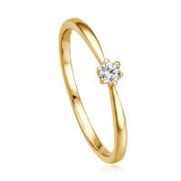 Verlobungsring, 585 Weißgold, Gelbgold oder Rosegold, Brillant 0,04ct - 0,17ct WSI – Bild 6