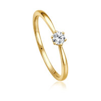 Verlobungsring, 585 Weißgold, Gelbgold oder Rosegold, Brillant 0,04ct - 0,17ct WSI – Bild 9