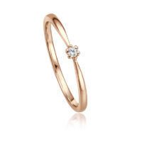 Verlobungsring, 585 Weißgold, Gelbgold oder Rosegold, Brillant 0,04ct - 0,17ct WSI – Bild 4