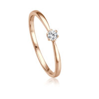 Verlobungsring, 585 Weißgold, Gelbgold oder Rosegold, Brillant 0,04ct - 0,17ct WSI – Bild 7
