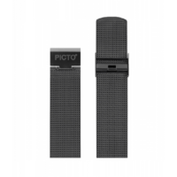 1220, PICTO Mesh Armband, mattgrau, 20mm für 40mm Gehäuse