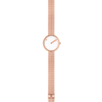 43381-1112, Picto Damen Uhr, 30mm, Mesharmband, Matt Roségold, weiß – Bild 4