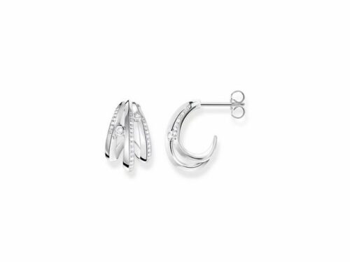 Thomas Sabo, Ocean Wave Ohrringe H2231-051-14, 925, Sterling Silber - Zirkonia